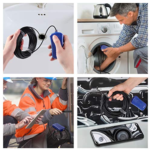 8.0MP HD NIDAGE Wireless Endoscope Auto Focus WiFi Borescope with 12