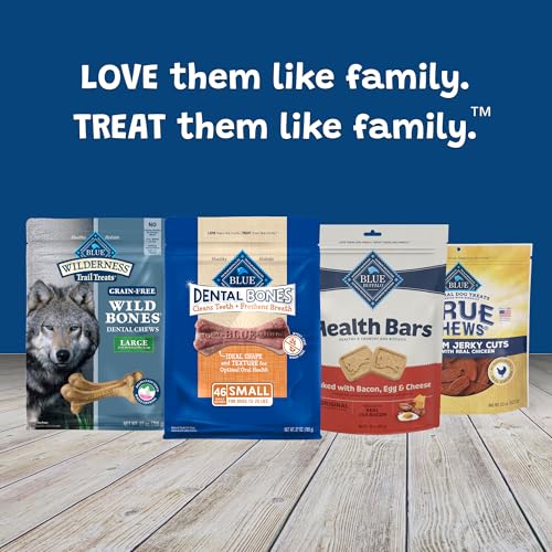 BLUE BUFFALO DENTAL BONES SMALL NATURAL DENTAL CHEW DOG TREATS BAG VALUE PACK