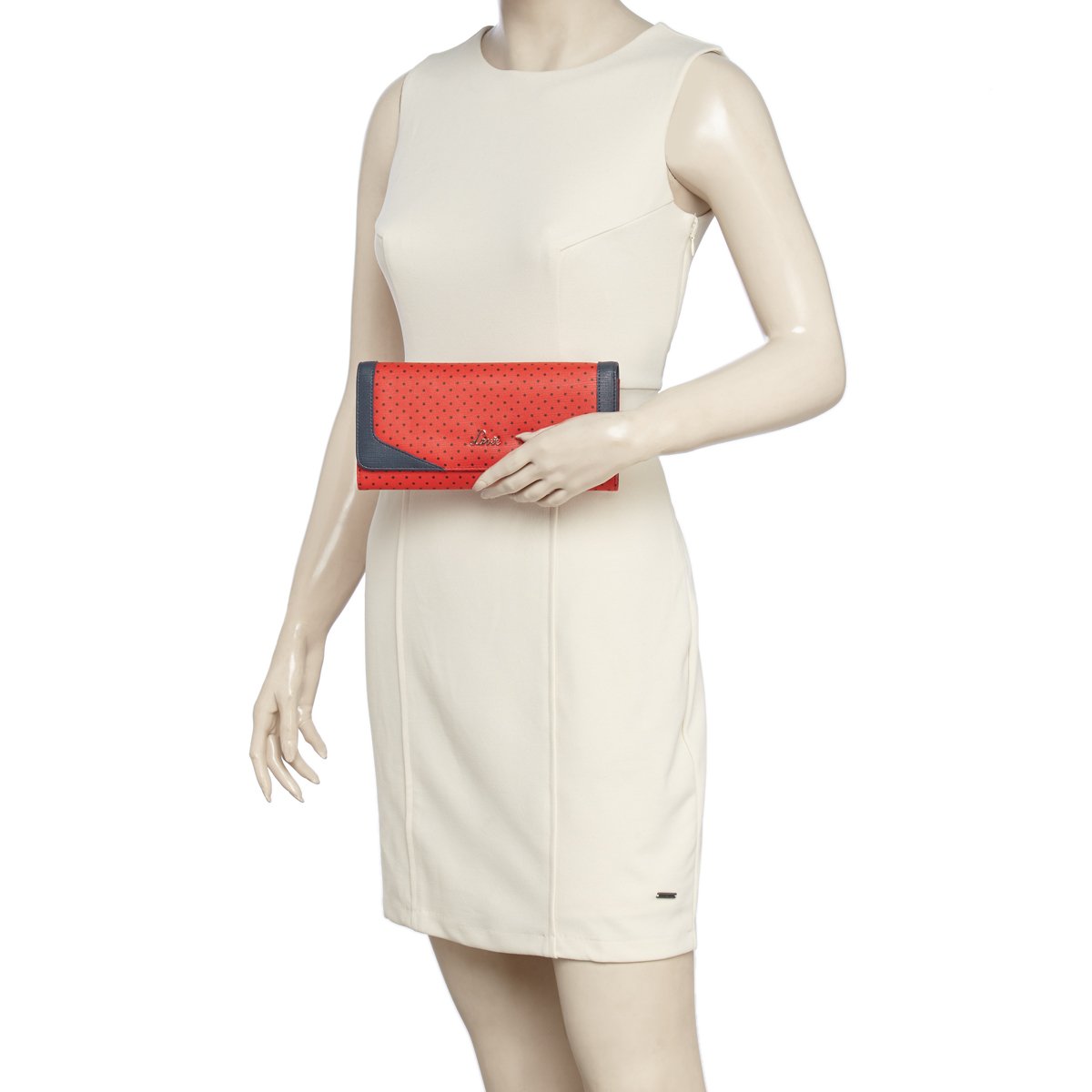 lavie papel women's clutch (red)