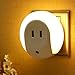 GkGk® LED Night Light with Dual USB Wall Plate Charger, 5V 2A Output for Fast Charge Sensor Nightlight with Dusk to Dawn Sensor Function in the Dark for Hallway,Bathroom,Living Room, Kitchen