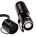 UV Blacklight Flashlights Adjustable Focus 395 NM Handheld Detector Dry Pets Urine Stains Bed Bug(AA Battery)