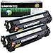LINKYO Compatible Toner Cartridge Replacement for Canon 125 3484B001AA (Black, 2-Pack) primary