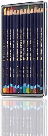 Derwent Inktense Permanent Watercolour Pencils 12 Set in Tin 4mm Core view 2