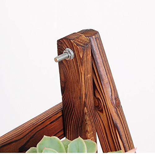 Plant Stand 3 Tier Wooden Ladder Bookshelf Bookcase Standing Shelving Unit Leaning Wall Shelves Storage Shelves Display Rack Kitchen Herb Garden Flower Pot Flower Display Stand