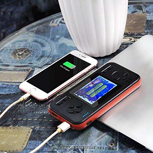 MOGOI Game Handheld Console Retro Mini Video FC PVP Game Player Gameboy 416 Games Travel Portable Gaming System Built-in 8000mah Power Bank Charger USB C Fast Charging Type C, 2.8 Inch