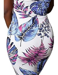 Vestido sexy de verano tropical sin tirantes con estampado floral y tubo de estilo medieval, para fiestas