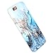 GOLINK Full Printing IMD Slim-Fit Ultra-Thin Anti-Scratch Shockproof Dust Proof Anti-Finger Print TPU Case for iPhone 6/iPhone 6S (4.7 inch) - Gold Blue Marble