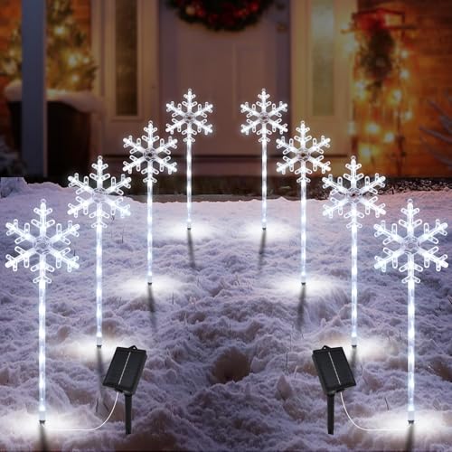 SPRKLINLIN Christmas Solar Pathway Lights White