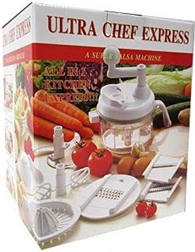 Ultra Chef Express Salsa Maker, Food Processor Chopper Silcer Vegetables Manual by Blender