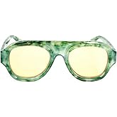 mincl Retro Square Sunglasses for Women Fashion Gradient Shades UV400 Trending Men Pilot Sun Glasses