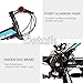LOOCHO 21 Speed Foldable Mountain Bike 26 Inches 3-Spoke Wheel Dual Suspension Dual Disc Brake MTB Tire Bicycle (Blue)thumb 3