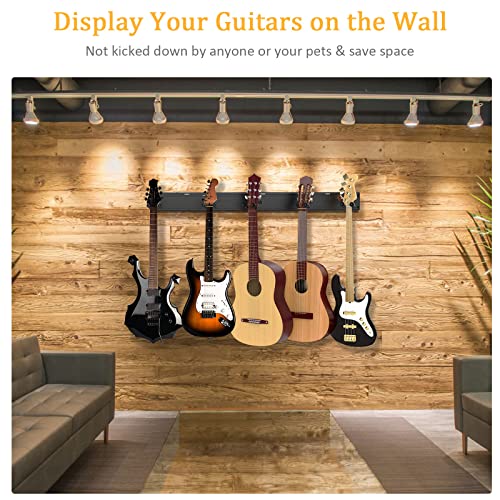 Guitar Wall Mount, LEKATO Aluminum Guitar Wall Hangers with 5
