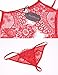 Avidlove Women Lace Lingerie Set With Garter Belts Teddy Babydoll Bodysuit Red L