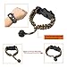 Paracord Bracelet, Survival Bracelet 20 in 1 Survival Gear Kit with Waterproof SOS LED Light Emergency Knife Whistle Compass Fire Starter for Camping Hiking Cycling (2 Pack)