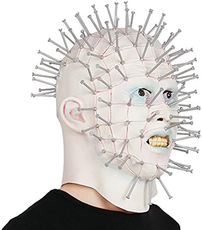 Halloween Nails Head Mask Bloody Horror Scary Costume Party Latex Head Mask Adult Size Alien Creepy Men Women