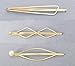 NYKKOLA Minimalist Dainty Pearl Marquise Triangle Rhombus Infinity Gold Geometric Hairpin Hair Clip Clamps Accessories Barrettes Bobby Pin Statement Ornament Women's Headwear Styling Jewelry