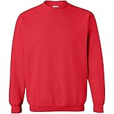 Gildan Fleece Crewneck Sweatshirt, Style G18000 Red