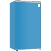 ARCTIC CHEF Mini Refrigerator-Freezer Compartment-Adjustable Thermostat Control-Reversible Doors-Ideal for Dorm, Office, RV, Garage, Apartment-BLUE, 3.2 CU.FT