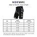 NOOYME Men's Cycling Shorts 3D Gel Padded Bicycle Riding Men's Bike Shorts (L, Black)