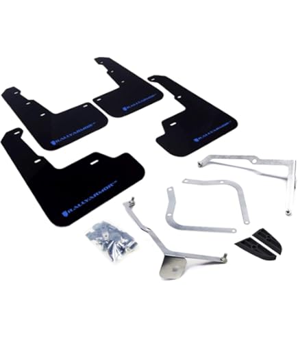 Amazon.com: Rally Armor MF32-UR-BLK/RD Black UR Mud Flap with Red