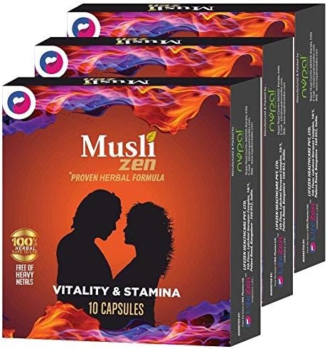 MusliZen (10 Capsules) - For Vitality and Stamina - Pack of 3