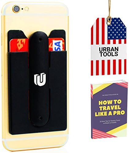 Phone Card Holder Complete Bundle - Phone Card Holder For iPhone 6 7 Plus - Travel Guide Ebook Included