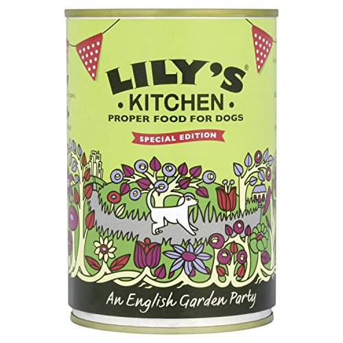 Lilys Kitchen Made with Natural Ingredients Adult Wet Dog Food Tin An English Garden Party 6 x 400g