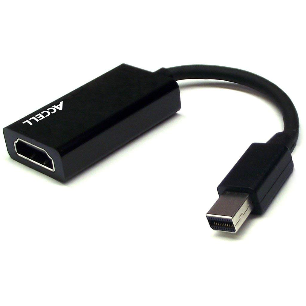 Accell mDP to HDMI Adapter - Mini DisplayPort 1.2 to HDMI 2.0 Active Adapter - 4K UHD @60Hz, 3D resolutions up to 1920x1080@120Hz