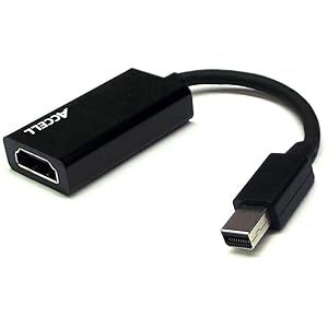 Accell mDP to HDMI Adapter - Mini DisplayPort 1.2 to HDMI 2.0 Active Adapter - 4K UHD @60Hz, 3D resolutions up to 1920x1080@120Hz