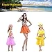 Hajoyful Grass Skirt Hawaiian Luau Hula Skirts Party Decorations Favors Supplies Grass Skirts for Kids Elastic Hibiscus Flowers Tropical Hula Skirt for Party, Birthday, Celebration 12Pack