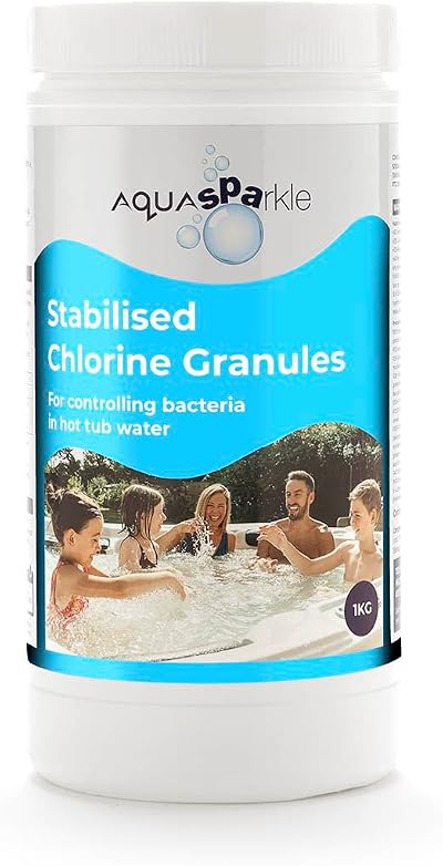 AQUASPARKLE Stabilised Chlorine Granules 1kg for Hot Tubs