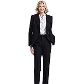Allingentle Women's Suiting Pant Suits for Women Business Professional Outfits Double Breasted Womens Prom Suit 2 Piece Set