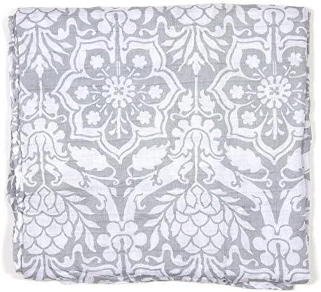 floral muslin swaddle blanket