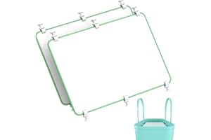 pasanba Bogg Bag Divider Tray Compatible with X Large Original Bogg Bag, Bogg Bag Accessories for Space Organization, Bogg Bag Insert, 6 Sturdy&Movable Clips, 11.8 x 8.26 Inch, 2Pack，Green