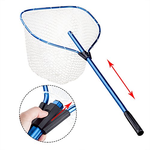 Fishing landing net aluminium alloy telescoping handle …