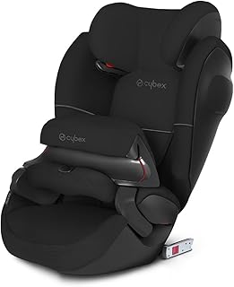 CYBEX Silver 2-in-1 Kinder-Autositz Pallas M-Fix SL, Für Autos mit und ohne ISOFIX, Gruppe 1/2/3 (9-36 kg), Ab ca. 9 Monate bis ca. 12 Jahre, Pure Black