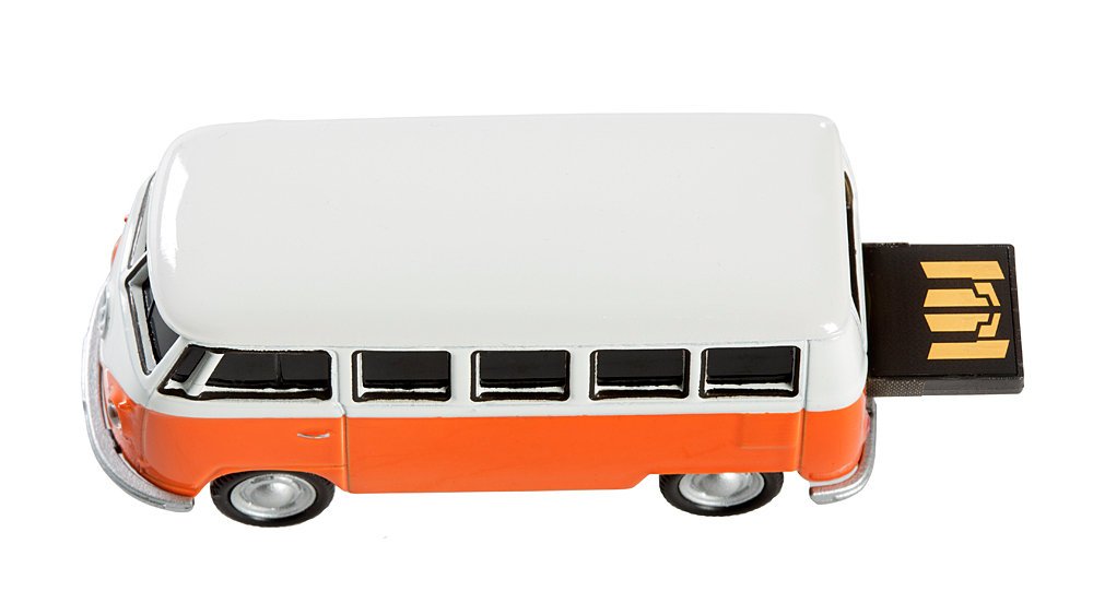 AutoDrive, 12714 USB 2 Flash Drive, Bus T1 Bulli, 32 GB, Orange
