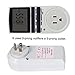 ETvalley Timer Switch 24h/7days Programmable Digital Programmable Timer Smart Socket Plug-in Switch Energy-Saving Outlet with 3-Prong Outlet for Lights and Appliances, Pack of 2, White