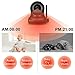 HD Home Security Camera, Wireless WiFi Camera with an Additional 5db Powerful Antenna for Home Monitor, Pan/Tilt Control, 4X Digital Zoom, Night Vision (P1-Black)