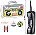 Inflatable BoomBox & Inflatable Mobile Phone Toy Set - 3 Count - Inflatable Boom Box Inflatable Phone Props - 80's 90's Party Decorations for Rappers Hip Hop Costume Accessory Party Supplies
