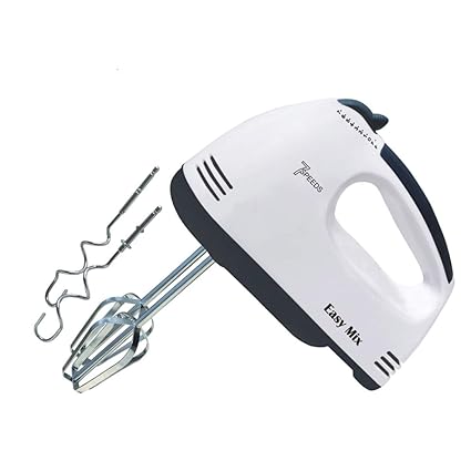 SK SALES SakariyaSales Egg Beater High Speed 220-Watt Hand Mixer with 7 Speed (White) [1-PEC]