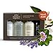 John Masters Organics - Essential Trial Set for Hair & Body - Lavender Rosemary Shampoo 1 oz, Citrus & Neroli Detangler 1 oz, Geranium & Grapefruit Body Wash - 4 oz