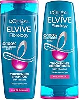 L'Oreal Elvive Fibrology Thickening Shampoo Conditioner Set Fine Thin Hair 400ml view 1
