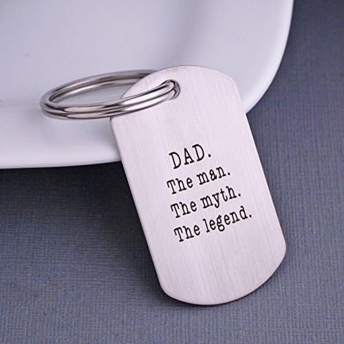 Keychain for Dad The Man the Myth The Legend Gift