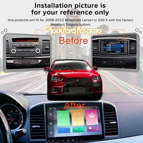 SYGAV Android 13 Car Stereo For Mitsubishi Lancer EVO X 2008-2013 With Rockford - 8GB+256GB, Wireless CarPlay