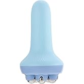 Hemoton Massage Ball Roller,Massage Ball Roller with Handle, for Body, Neck, Back, Foot,Muscle Tool to Help with Muscles, Neck, and Back Pain,Ice Face,Steel Beads Massager