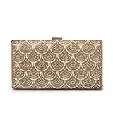 Minicastle Evening Bags Prom Pearl Clutch Purses For Women Girls Wedding Party Crystal Handbag