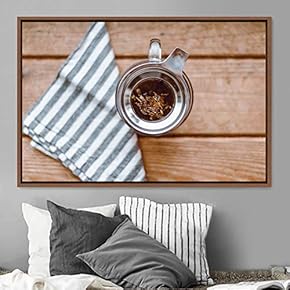 signwin Framed Canvas Wall Art Cup of Tea...