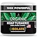 Genie's Solutions Organic Hemp Cream for Pain Relief - Soothing Lotion for Neck, Back, Knee, Joint, Muscle Aches - Natural Formula with Turmeric, Aloe, MSM, Copaiba, Helichrysum, Arnica - USA
