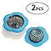 Betwoo Plastic Sink Strainer Kitchen Sink Drain Filter Basket (Set of 2, Blue)
